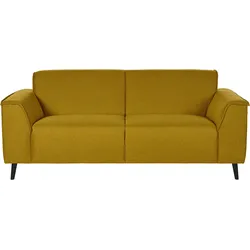 2,5-Sitzer DOMO COLLECTION "Amora tolle Verarbeitungsdetails, komfortabel", gelb, B:193cm H:81cm T:90cm, Sofas, mit Federkern für hohen Sitzkomfort