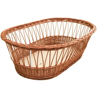 Amigos Baby Weidenkorb Moseskorb Stubenwagen, Naturprodukt, unbehandelt