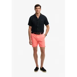 Superdry Chinoshorts PREMIUM REGULAR CHINO SHORT aus Baumwollmischung mit Elasthan, Relaxed Fit, unifarben, knielang orange 30