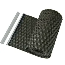 Haga Sichtschutzstreifen 255 x 19 cm dunkelbraun Rattan