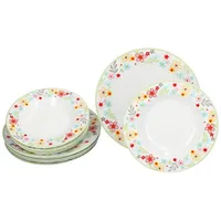 Mambocat Variant Blümchen Tafelservice 12-tlg. bunt