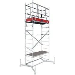 KRAUSE Arbeitsgerüst »ClimTec«, 1. Aufstockung; Arbeitshöhe: 5,00 m, max. 200 kg/m2, Aluminium - silberfarben