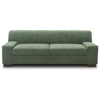 Mid.you 3-Sitzer-Sofa, Grün, Textil, Wenge, Uni, 212x74x85 cm, Made in EU, FSC Mix, Rücken echt, Wohnzimmer, Sofas & Couches, Sofas, 3-Sitzer Sofas
