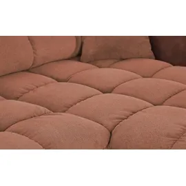 bobb Eckcouch Mikrofaser 3-Sitzer Kupfer