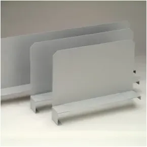 Regalwerk BERT-Fachteiler für Paneelebenen 400 mm tief für SB-Höhe 75 mm, Höhe 200 mm