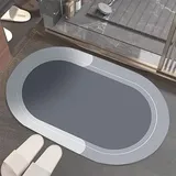 Octonyluck Badematte, SaugfäHig Schnell Trocknende Badezimmermatten, Rutschfester Badezimmerteppich absorbierender Badteppich, Badvorleger Saugfähig Saugstark Waschbar wasserabsorbierend, 40x60cm