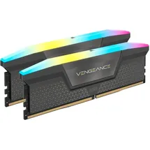 Corsair Vengeance RGB grau DIMM Kit 64GB, DDR5-6000, CL30-36-36-76 (CMH64GX5M2B6000Z30)