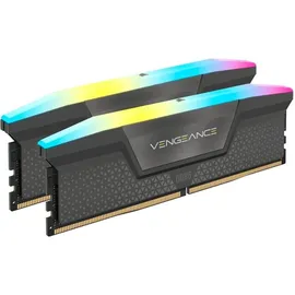 Corsair Vengeance RGB grau DIMM Kit 64GB, DDR5-6000, CL30-36-36-76 (CMH64GX5M2B6000Z30)