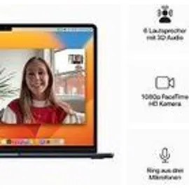 Apple MacBook Air M2 2023 15,3" 8 GB RAM 512 GB SSD mitternacht