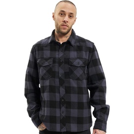 Brandit Textil Brandit Check Shirt Herren Baumwoll Hemd schwarz/grau