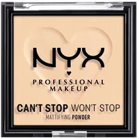 NYX Professional Makeup Can't Stop Won't Stop Mattifying Powder Matte Finish, Farbton: Light