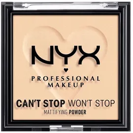 NYX Professional Makeup Can't Stop Won't Stop Mattifying Powder Matte Finish, Farbton: Light