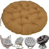 DRFGHK Rund Polster for Papasansessel 180/90/100/110/120cm Wasserdicht Outdoor/Indoor Bodenkissen Kissen for Gartenmöbel Sitzauflage Auflage for Papasan(#12,90cm/35in)