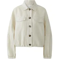 Oui Damen Leinen Blouson lässig geschnitten Uni - 40