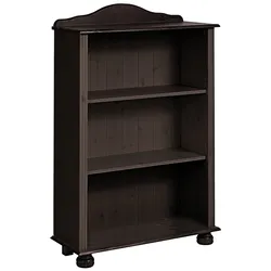 Regal HOME AFFAIRE "Mette", braun (dunkelbraun), B:77cm H:116cm T:30,5cm, Massivholz, Regale, aus massivem Kiefernholz, in unterschiedlichen Größen und Farben