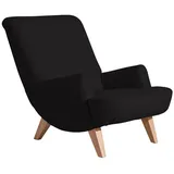 58 aufm Kessel Cocktailsessel Kajsa Kunstleder 58 x 0 x 0 cm Schwarz mit Relax-Funktion