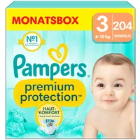 Pampers Premium Protection 6 - 10 kg 204 St.