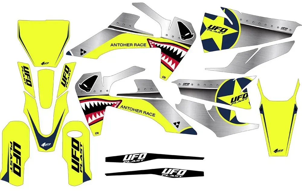 Ufo General Husqvarna Aufkleber - Fluo Yellow - One Size