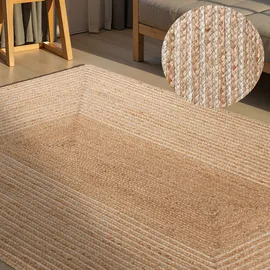 HANSE HOME Juno Jute, Teppich Juno Line Natur Weiß gold),