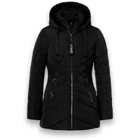 District Winterjacke Workout mit Kapuze (Mantel, wasserabweisend) schwarz Damen schwarz 38
