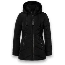 District Winterjacke Workout mit Kapuze (Mantel, wasserabweisend) schwarz Damen schwarz 38
