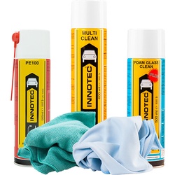 Innotec Service Set 1 Reinigungsset PE100 Multi Clean Foam Glass Clean 5tlg