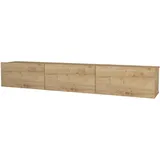 moebel17 Damla TV-Lowboard 180x29,5x29,5 cm Eiche Saphir Holz
