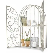 Loberon Wandregal 40 x 20 x 10 cm Antikweiß