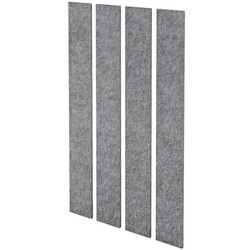 HAMMERBACHER Akustik Wandelement 200 x 25 cm grau