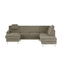 meinSofa Wohnlandschaft Mit verschiedenen Funktionen verfügbar Jana , braun , Maße (cm): B: 309 H: 87 T: 235