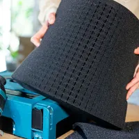 HMF ODR100 Koffereinlagen mit Rasterschaumstoff für Outdoor-Fotokoffer, 4er Set