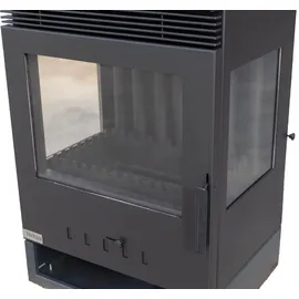Teba TKS 15 Stahl Schwarz/Abdeckplatte Glas