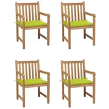 vidaXL Gartenstühle 4 St. Gartenstuhl 0 x 0 x 0 cm beige