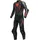 Dainese Laguna Seca 5 S26 2-Teiler Motorrad Lederkombi, schwarz-grau-rot, Größe 48 für Männer