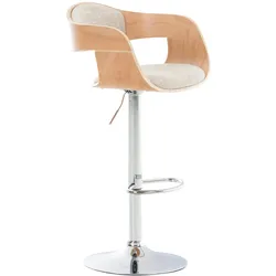 CLP Barhocker Kingston Stoff natura/creme
