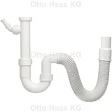 Haas + Sohn 2805 Röhren-Siphon weiß