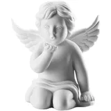 Rosenthal Engel mittel Weiss matt Engel Handkuss, 15x12x11 cm
