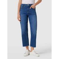 Opus Mom Fit Jeans mit Fransen Modell 'Momito Fresh', Jeansblau, 36/26
