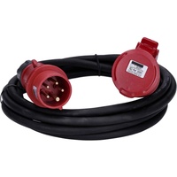 Voxura CEE-Kabel Verlängerungskabel Starkstromkabel 5-polig 400V H07RN-F 5G 2,5 16/5 16A IP44 Starkstrom 5m