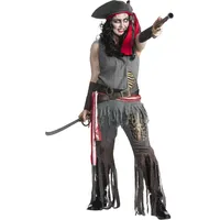 maskworld Zombie Piratin Kostüm Unisex M