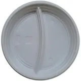 CWPACK Menüteller 2-geteilt Ø 22 cm 100 St. Weiß