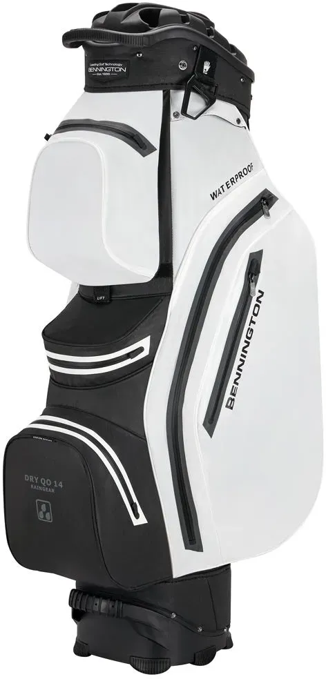 Bennington Quiet Organizer 14 Hole Waterproof Cartbag - white/black