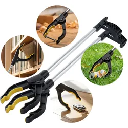 2er-Set  Greifarm 76 cm – Ergonomische Greifzange mit Magnetspitze und 360° drehbarem Kopf – Für Senioren, Aufheben, Müllsammler, den Garten & mehr