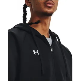 Under Armour Rival Fleece Kapuzenjacke Herren Schwarz/Weiß L