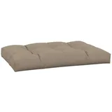 vidaXL Palettenkissen Taupe 120x80x12 cm Stoff