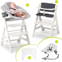 Hauck Hauck, Hochstuhl, Hochstühle Beta Plus White 5-tlg. Newborn