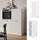 Vicco Hochschrank R-Line, 60 cm Weiß Hochglanz/Weiß, - Weiß