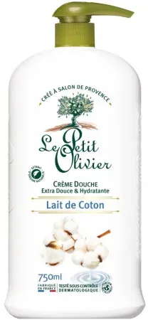Le Petit Olivier Cremedusche Baumwollmilch 750ml