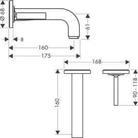 Hansgrohe Citterio Einhandmischer Brushed Bronze