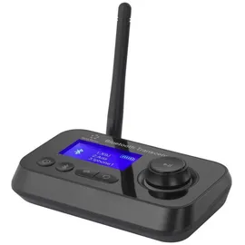 Renkforce RF-BTR-210 Bluetooth® Musik-Sender/Empfänger Bluetooth Version: 5.0 10 m integrierte LED-Anzeige